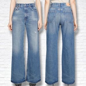 Acne Studios 1993 Vintage Blue High Rise Wide Leg Baggy Fit Jeans Size 28 X 28 L